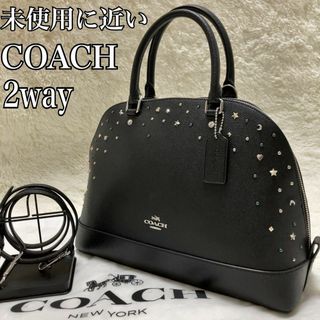 ピンク・ブルー 【美品】COACH ハンドバッグ スターダスト サッチェル