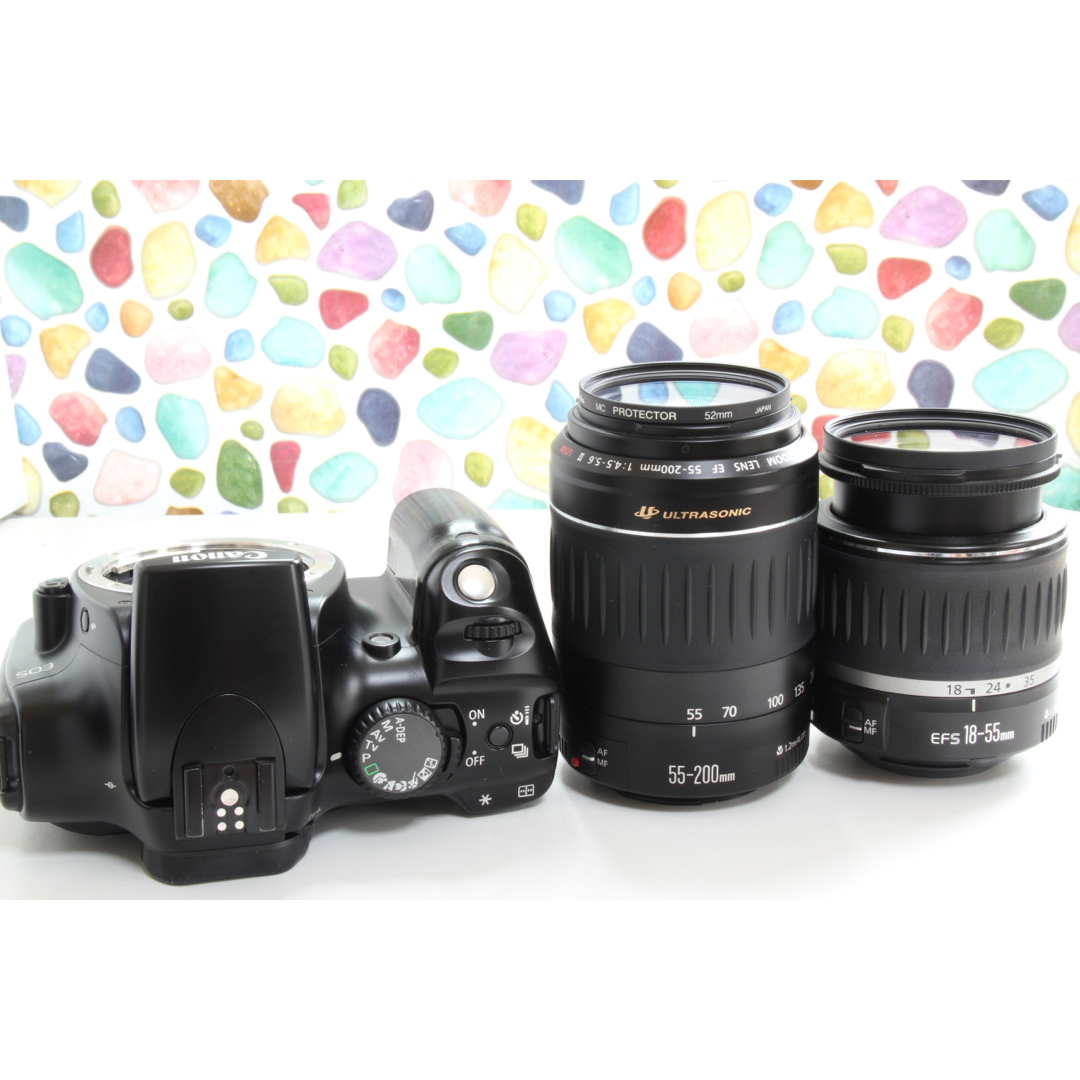 ♥︎Canon KISS digital ◇迷ったらこのカメラ ◇ダブルレンズ ♥︎Canon KISS digital ◇迷ったらこのカメラ ◇ダブルレンズ