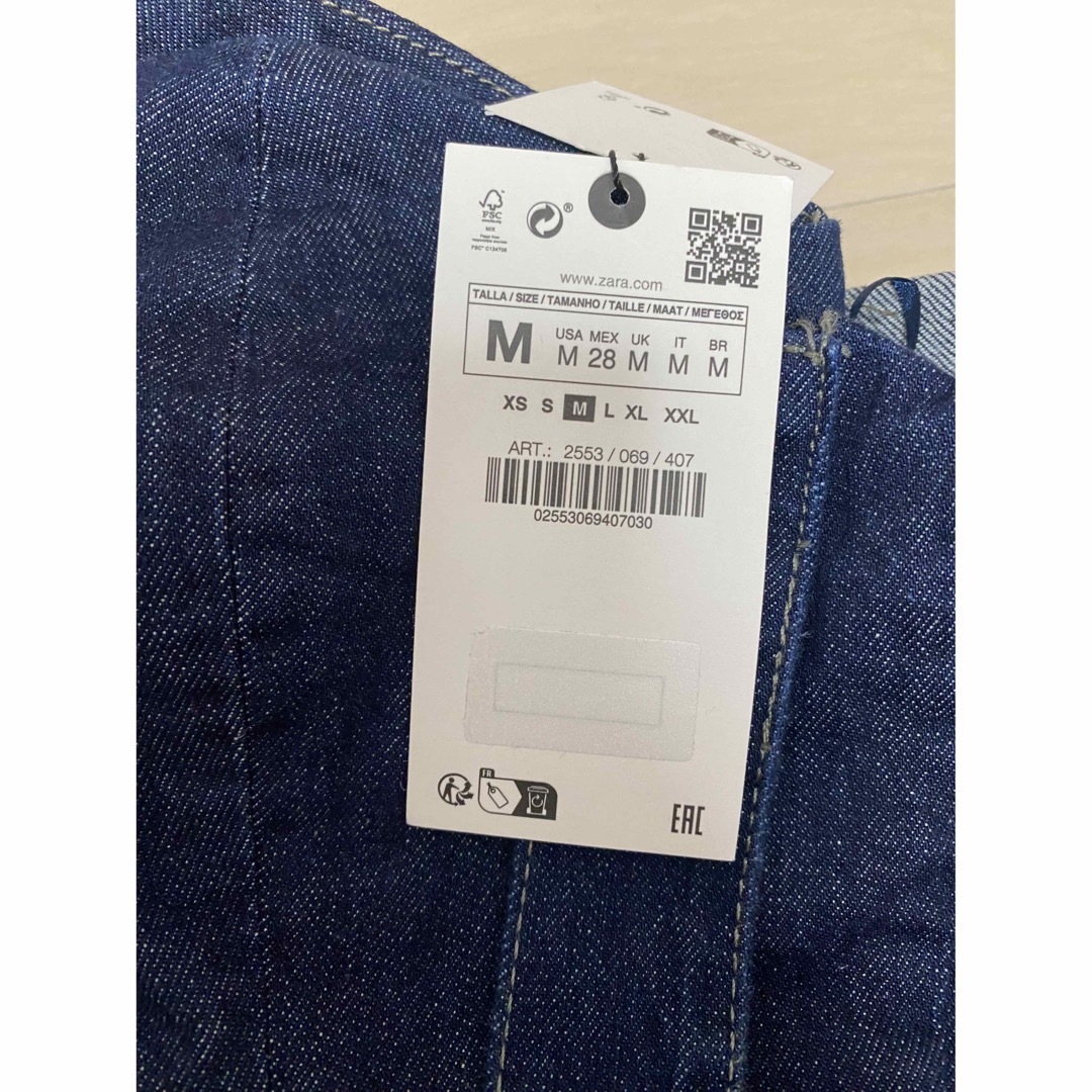 通信販売 ZARA ZW ビスチェ デニム ジャンプスーツ ブルー billard