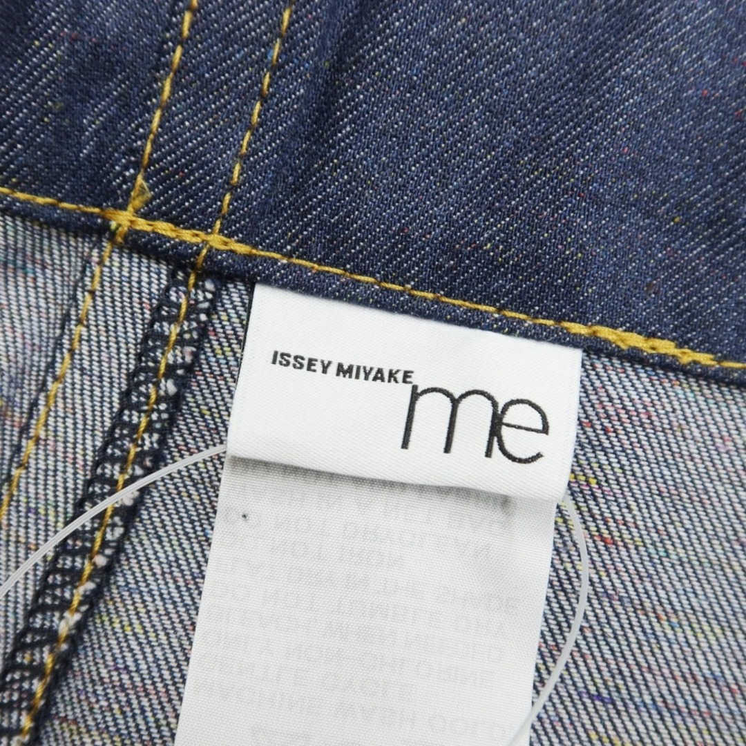 ミー イッセイミヤケ me ISSEY MIYAKE 2023年春夏 ポリエステル ワイド デニムパンツ ネイビー【サイズFREE】【レディース】 6