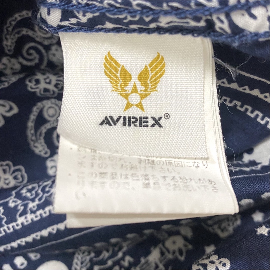 AVIREX(アヴィレックス)のAVIREX アヴィレックス 半袖 総柄シャツ ネイビー系 M メンズのトップス(シャツ)の商品写真