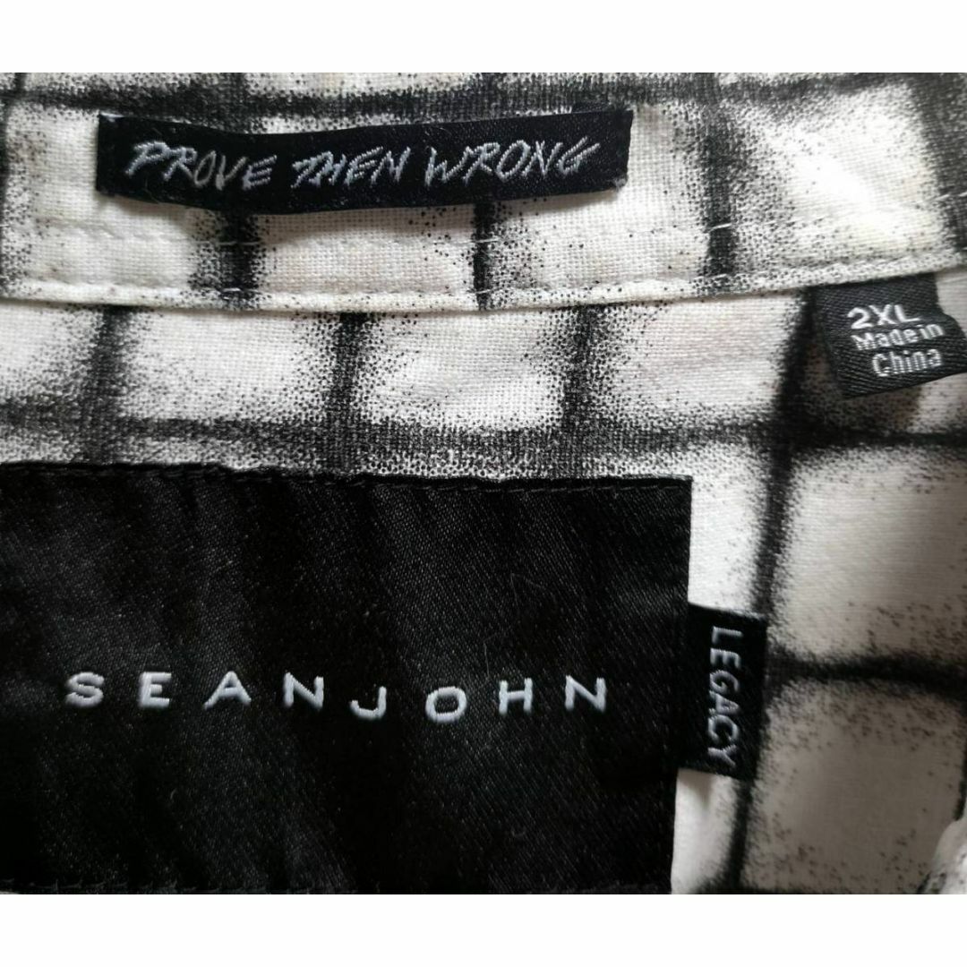 Sean John(ショーンジョン)の90年代ビンテージ SEAN JOHN ブロックチェック半袖シャツ メンズのトップス(シャツ)の商品写真