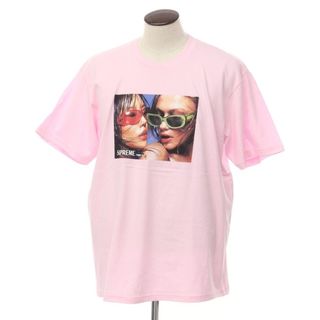 シュプリーム(Supreme)の【中古】シュプリーム Supreme 2023年春夏 Eyewear Tee プリント 半袖Ｔシャツ ピンク【サイズXL】【メンズ】(Tシャツ/カットソー(半袖/袖なし))