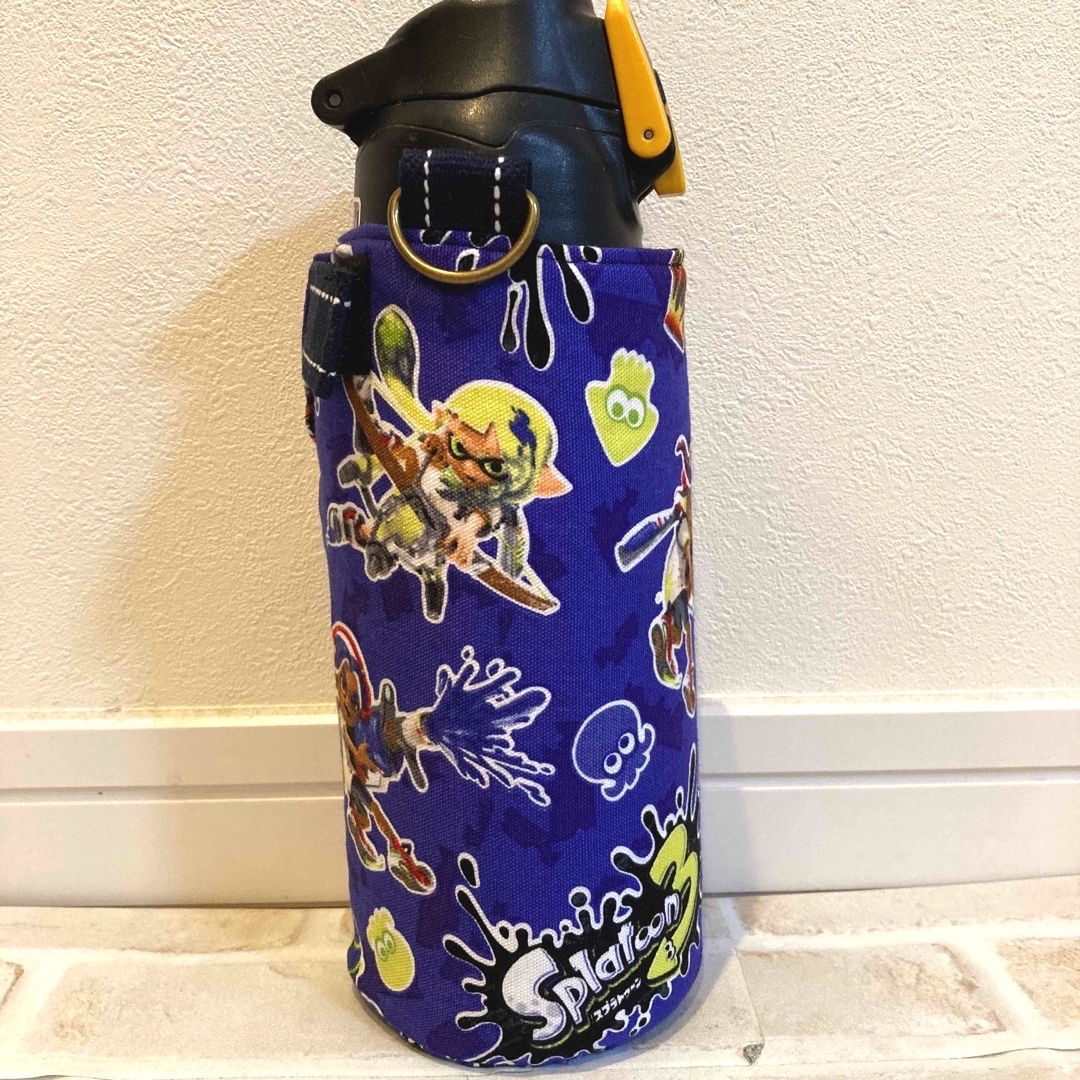 水筒カバー　サーモス800㎖　ハンドメイド　スプラトゥーン ハンドメイドのキッズ/ベビー(外出用品)の商品写真