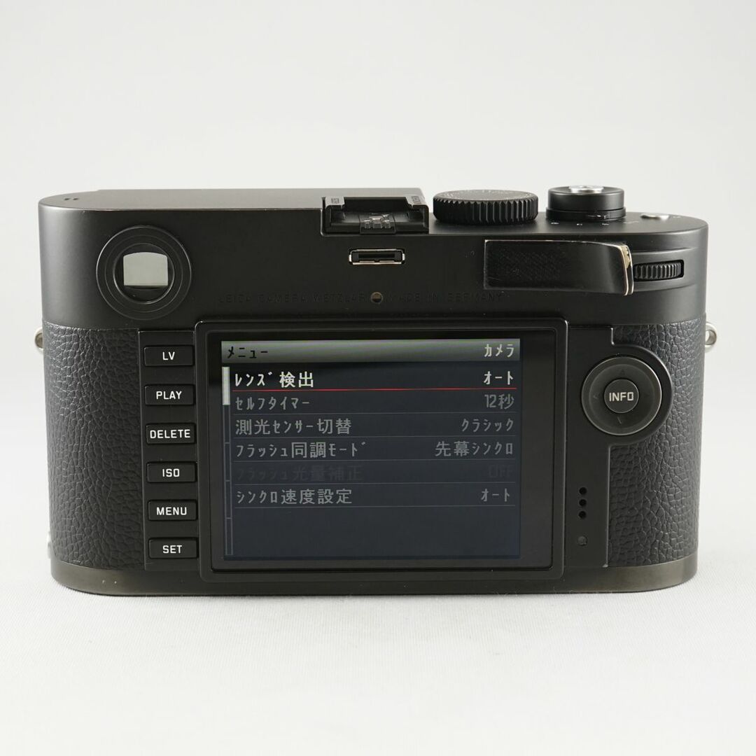 LEICA(ライカ)のLEICA M Monochrom Typ246 ボディ USED超美品 ライカ M モノクローム 本体＋バッテリー 35mmフルサイズ レンジファインダー 完動品 CP5109 スマホ/家電/カメラのカメラ(ミラーレス一眼)の商品写真