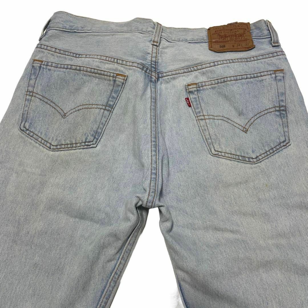 LEVI'S リーバイス 501ジーンズ デニムパンツ ライトブルー古着 W34