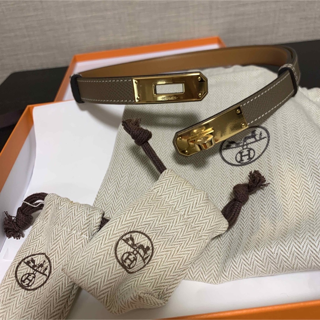 Hermes - 【新品未使用】HERMESエルメス ケリーベルト エトゥープ