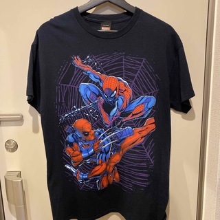 マーベル(MARVEL)のスパイダーマン デッドプール Tシャツ M(Tシャツ/カットソー(半袖/袖なし))