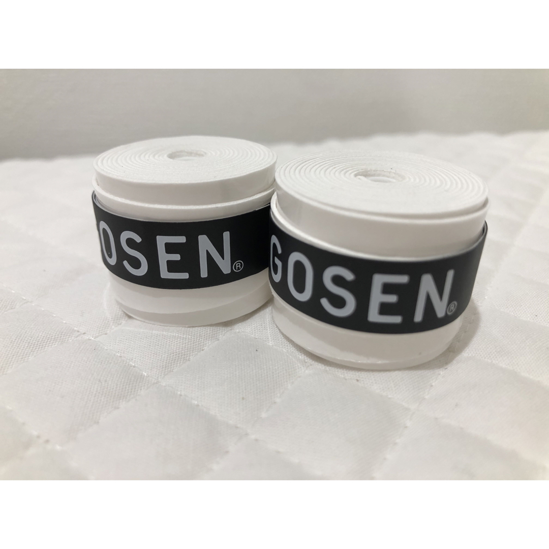 GOSEN(ゴーセン)のGOSEN グリップテープ 2個★迅速発送 白色 ゴーセン マイバチ✳︎色変更可 エンタメ/ホビーのエンタメ その他(その他)の商品写真