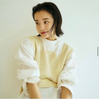 トゥデイフル(TODAYFUL)のtyn.TGOR HAND croche MUSUBI vest(ベスト/ジレ)