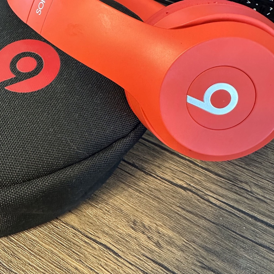 beats solo3 wireless RED シトラスレッド - ヘッドフォン/イヤフォン