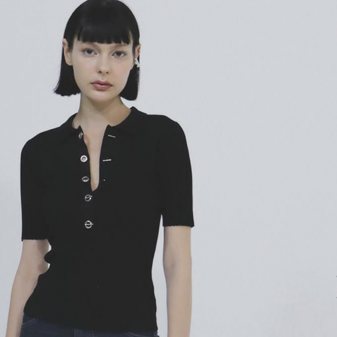 melt the lady front open knit - ニット/セーター