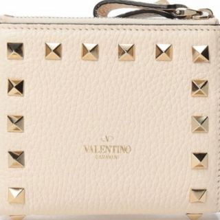 ヴァレンティノガラヴァーニ(valentino garavani)の◆VALENTINO◆ロックスタッズ 二つ折り ウォレット (財布)