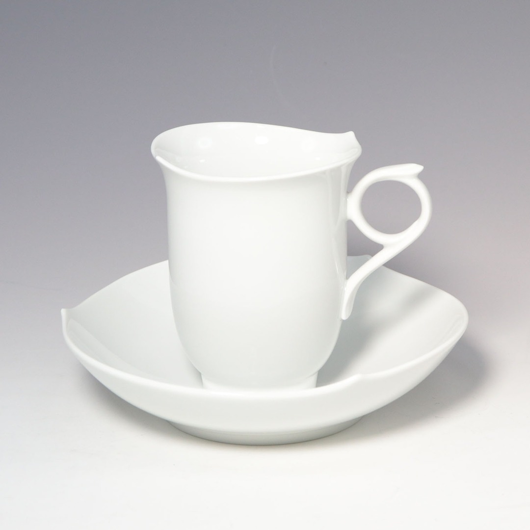 【Meissen】マイセン コーヒーカップ＆ソーサー 000000/28562 ポーセリン _ 食器7×10×H95ソーサーサイズ