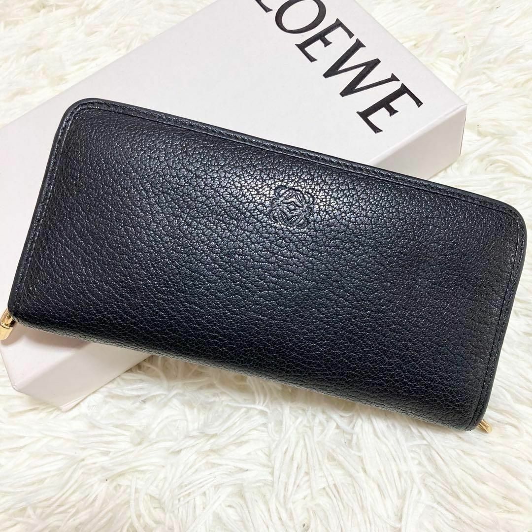 LOEWE - 極美品 ロエベ 長財布 ラウンドファスナー アナグラム レザー ...