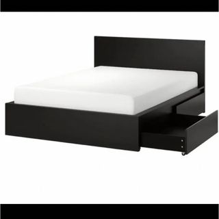 IKEA マルム ダブルベッド 収納付き 取りに来ていただける方優先