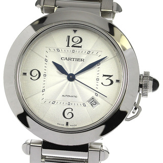 カルティエ(Cartier)のカルティエ CARTIER WSPA0009 パシャ ドゥ カルティエ デイト 自動巻き メンズ 美品 保証書付き_756560(腕時計(アナログ))