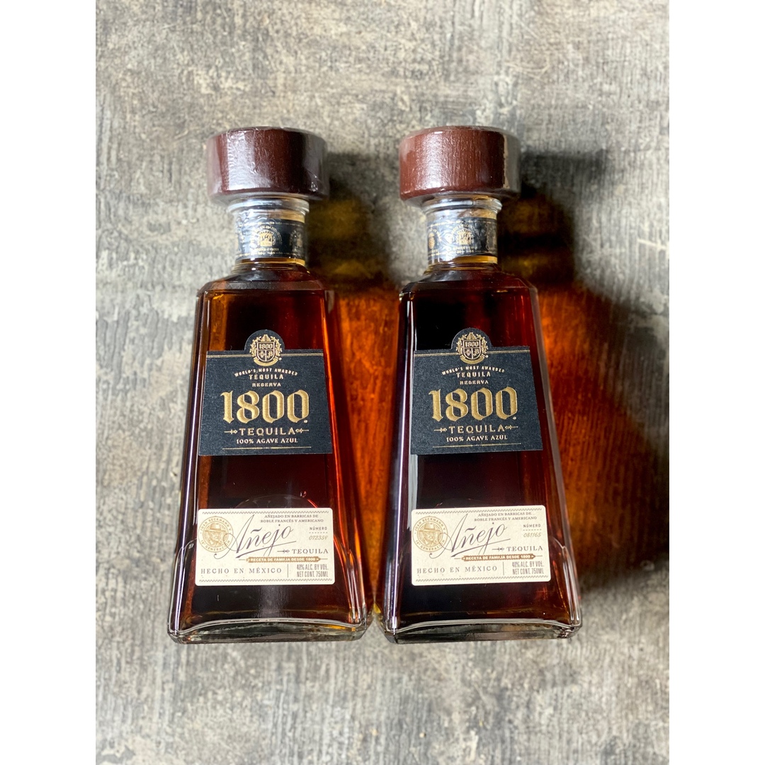 1800 TEQUILA 100% AGAVE ×2本