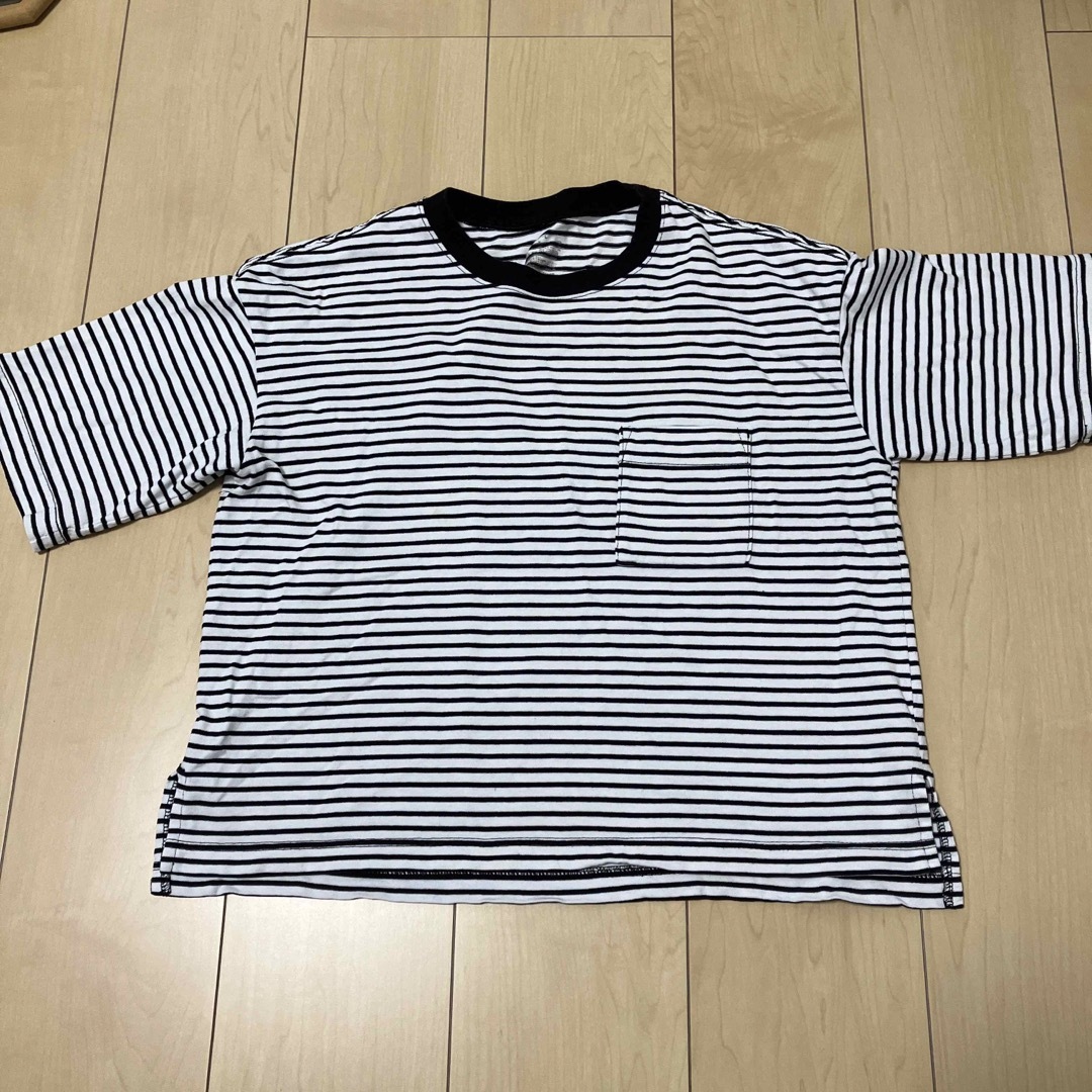 MUJI (無印良品)(ムジルシリョウヒン)の無印良品 GAP ボーダー 半袖Tシャツ 2枚セット レディースのトップス(Tシャツ(長袖/七分))の商品写真