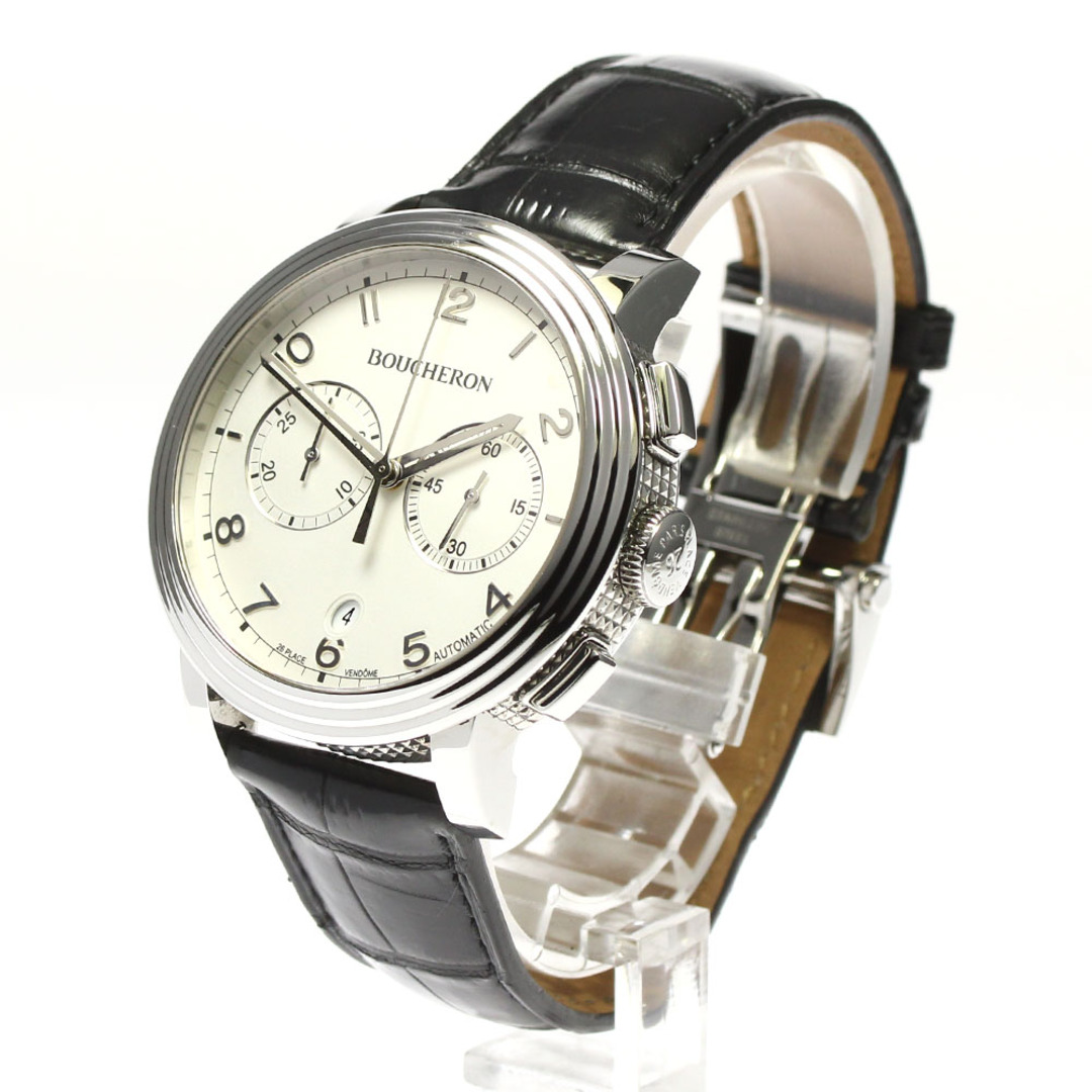 BOUCHERON(ブシュロン)のブシュロン Boucheron WA010209 パナム クロノグラフ デイト 自動巻き メンズ 良品 箱・保証書付き_757149【ev20】 メンズの時計(腕時計(アナログ))の商品写真