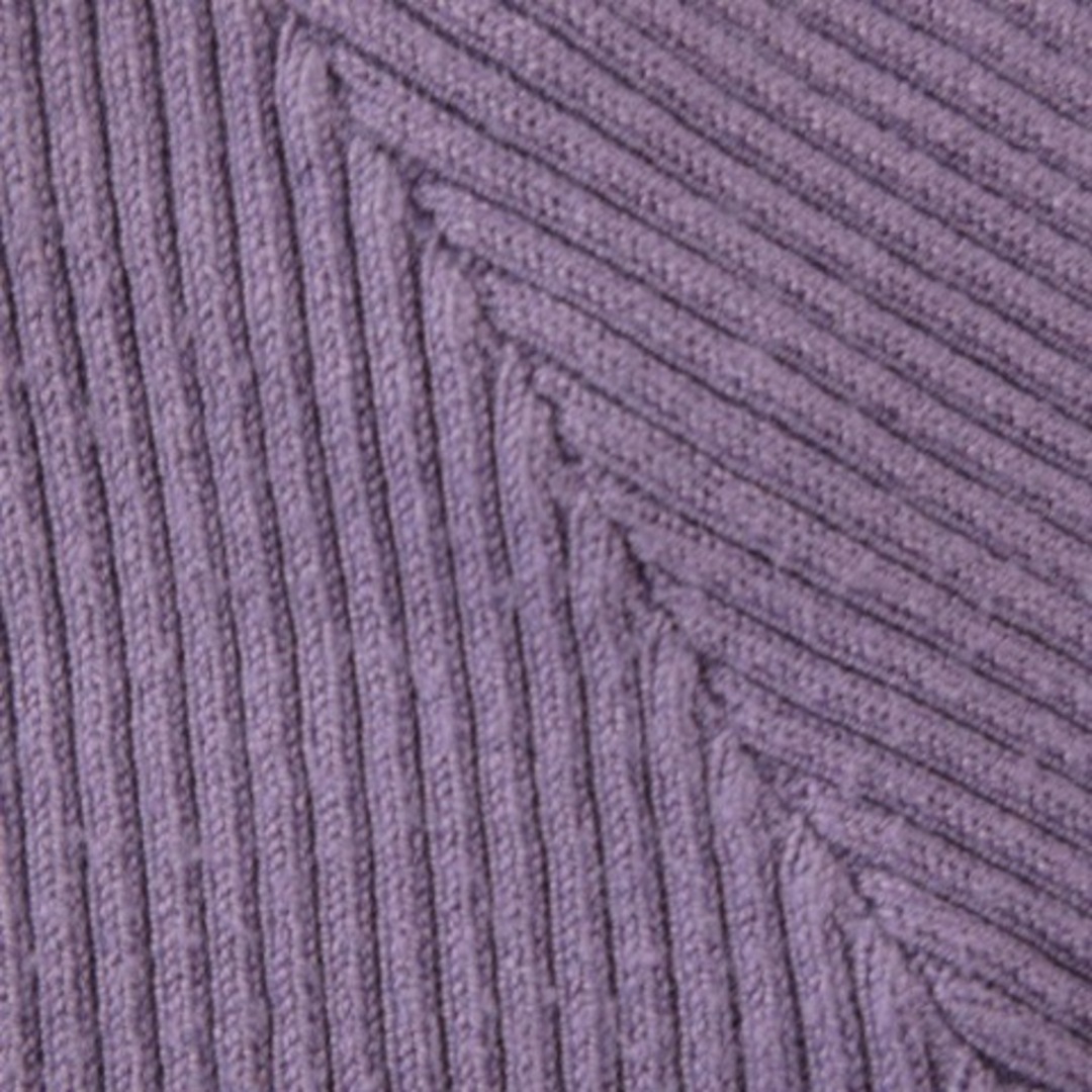 MERCURYDUO(マーキュリーデュオ)のマーキュリーデュオ 2way レイヤード風 リブ ニット 長袖 紫 F レディースのトップス(ニット/セーター)の商品写真
