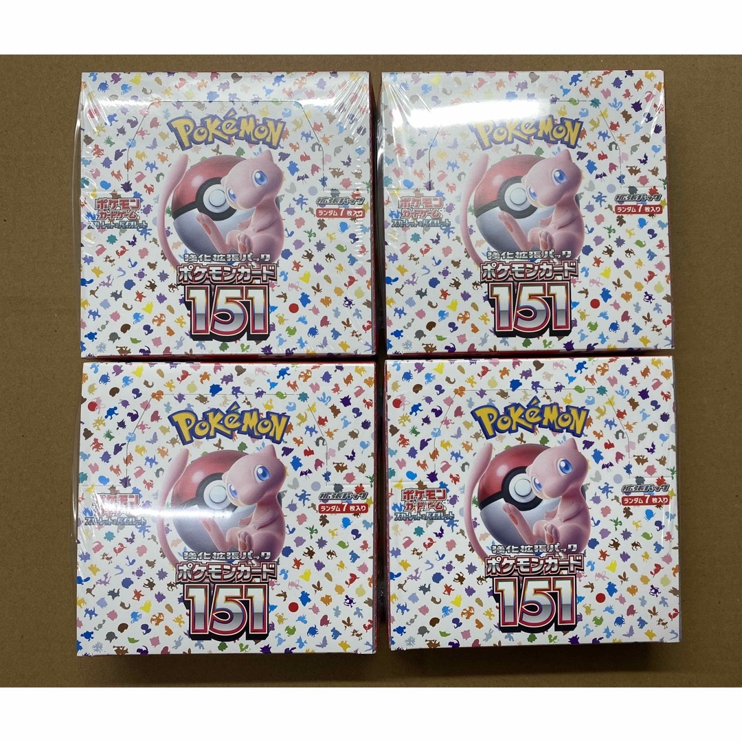 【新品未開封】ポケモンカード 151 4box