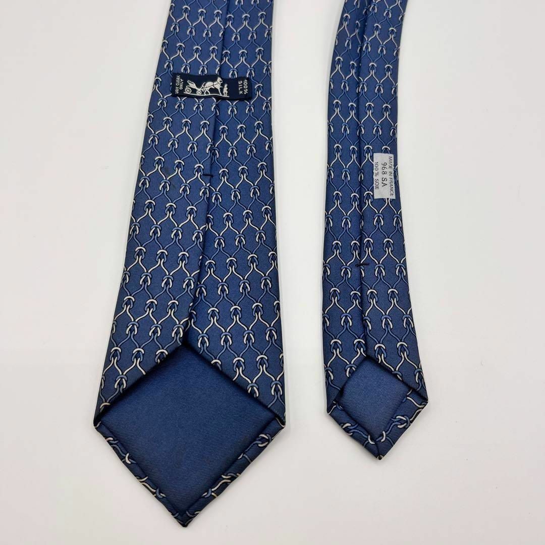 HERMES ネクタイ ブラック シェーヌダンクル エンボス加工 - 通販