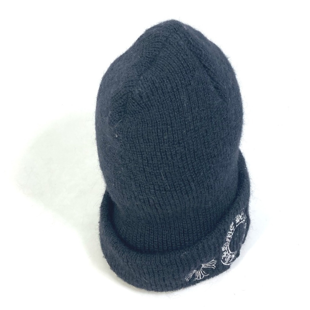 クロムハーツ CHROME HEARTS ホースシュー ビーニー 帽子 ニット帽 ニットキャップ ニット帽 ウール ブラック