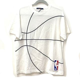 ルイヴィトン(LOUIS VUITTON)のルイヴィトン LOUIS VUITTON エンブロイダリーディテール LV×NBA トップス アパレル 半袖Ｔシャツ コットン ホワイト(Tシャツ/カットソー(半袖/袖なし))