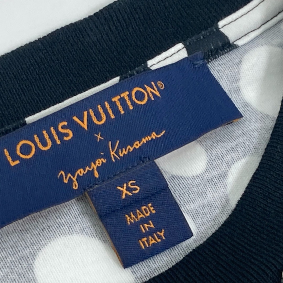 LOUIS VUITTON(ルイヴィトン)のルイヴィトン LOUIS VUITTON LV × YK インフィニティ ドット Tシャツ 1AB87R 草間彌生 トップス アパレル 水玉 半袖Ｔシャツ コットン ブラック 新品同様 レディースのトップス(Tシャツ(半袖/袖なし))の商品写真