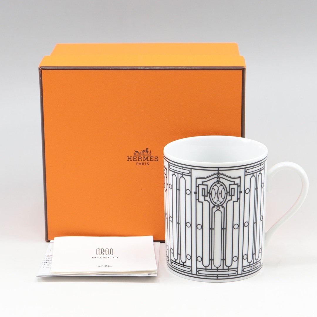 【HERMES】エルメス Hデコ マグカップ ポーセリン _ 食器