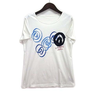 ランバン コレクション 総ロゴ グログラン クルーネック Tシャツ 半袖 38
