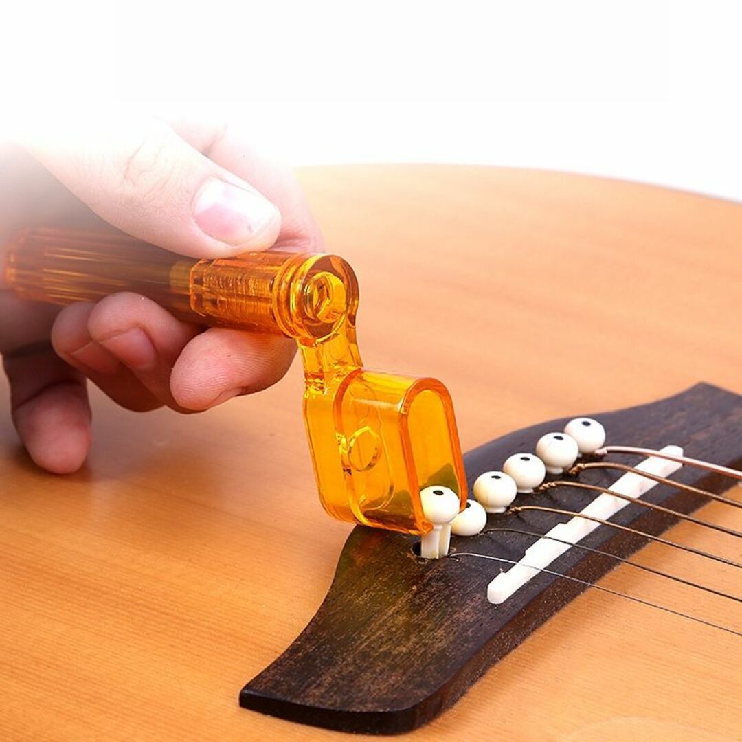 ペグ回し ワインダー ピン抜き付き 選べる2色セット ギター弦交換用ツール 楽器のギター(エレキギター)の商品写真