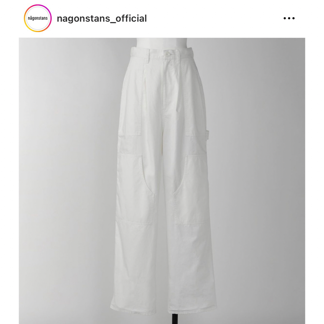 (新品タグ付き)nagonstans☆utility pants ホワイト