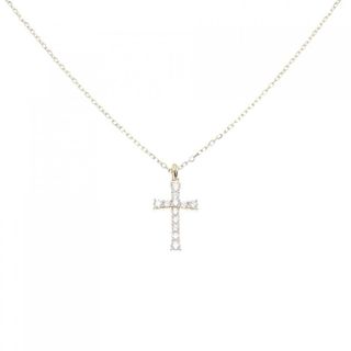 ミキモト(MIKIMOTO)のミキモト クロス ダイヤモンド ネックレス 0.36CT(ネックレス)