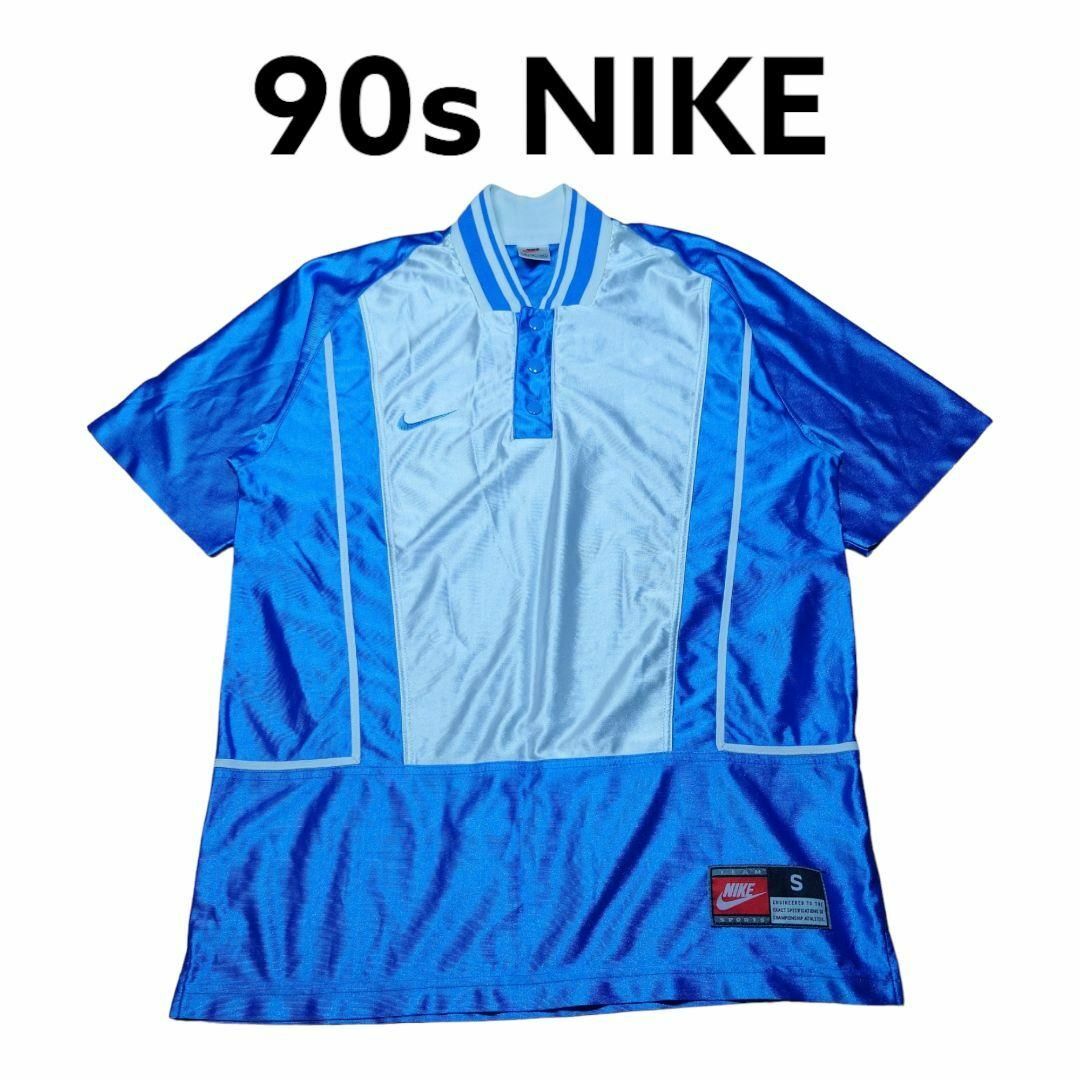 NIKE - 90s NIKE ノースカロライナカラー ハーフスナップTシャツ NIKE - 90s NIKE ノースカロライナカラー ハーフスナップTシャツ