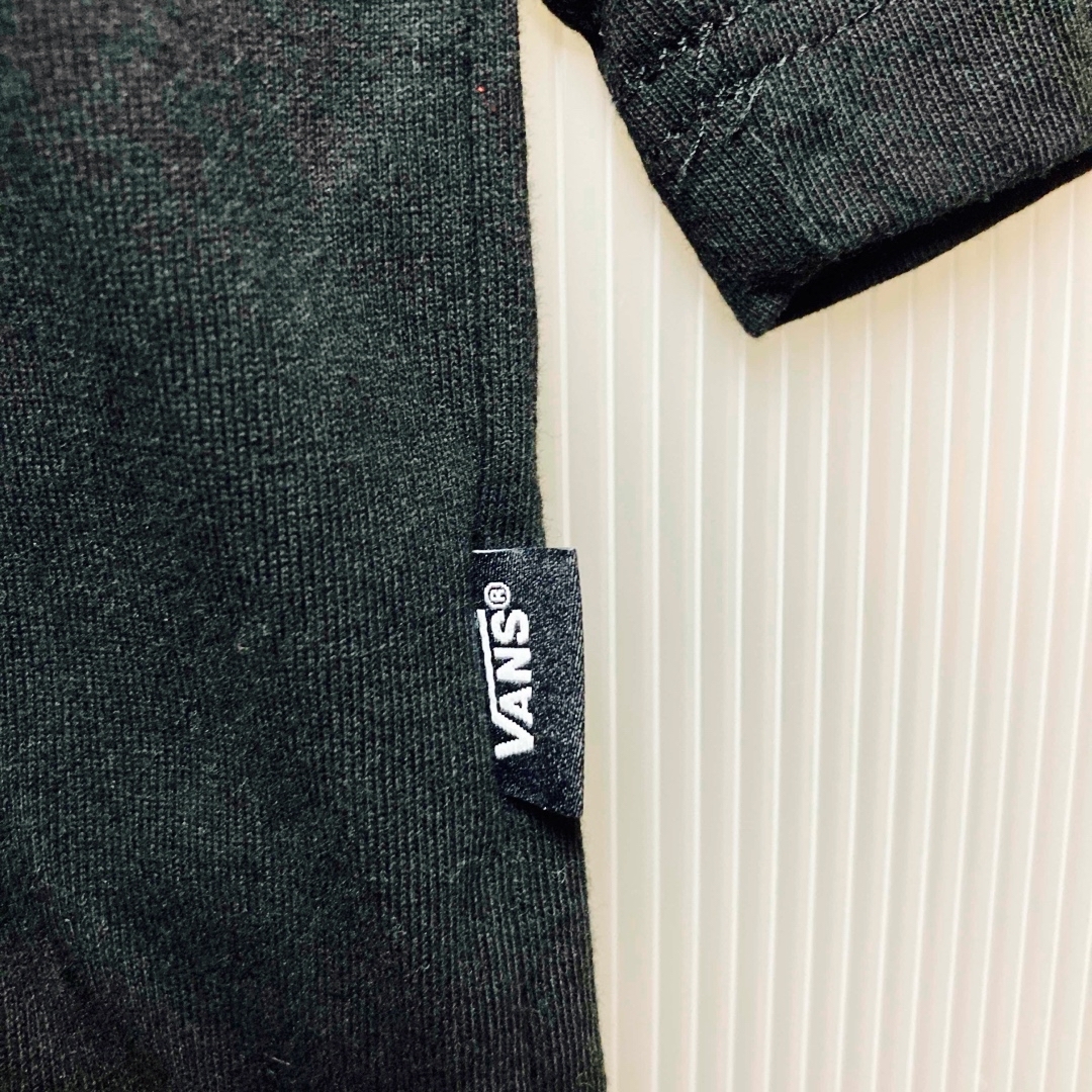 VANS(ヴァンズ)のVANS バンズ 両面プリント 七分丈Tシャツ ロンT XLsize/BLACK メンズのトップス(Tシャツ/カットソー(七分/長袖))の商品写真