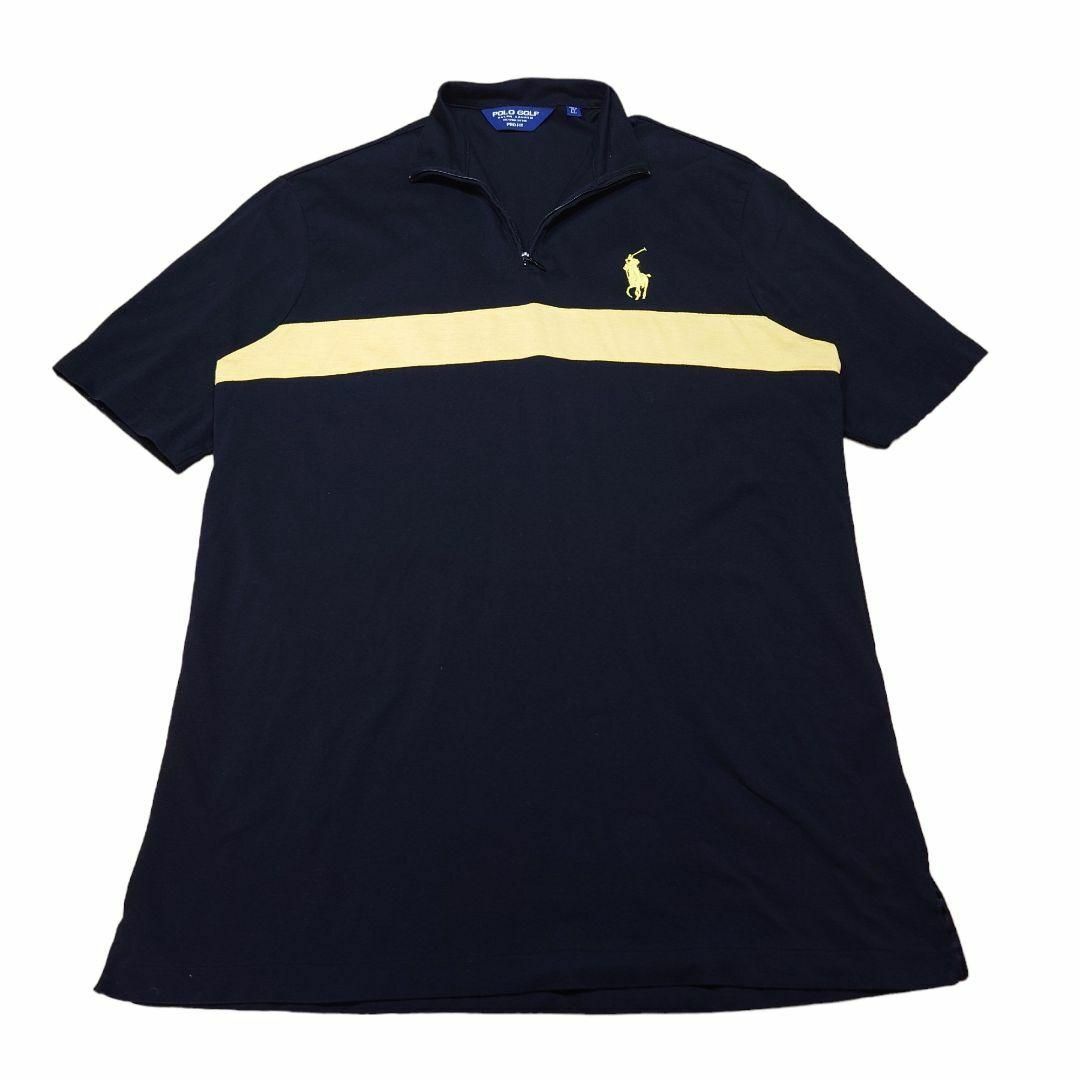 Polo Golf(ポロゴルフ)の90s POLO GOLF　ハーフジップ　ポロシャツ　古着　ポロゴルフ　ラルフ メンズのトップス(ポロシャツ)の商品写真