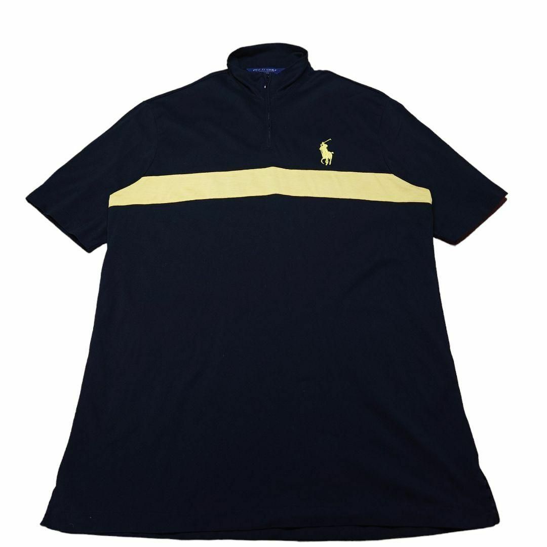 Polo Golf(ポロゴルフ)の90s POLO GOLF　ハーフジップ　ポロシャツ　古着　ポロゴルフ　ラルフ メンズのトップス(ポロシャツ)の商品写真