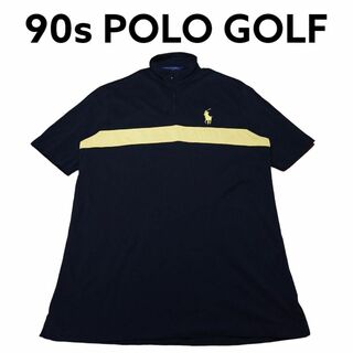 ポロゴルフ(Polo Golf)の90s POLO GOLF　ハーフジップ　ポロシャツ　古着　ポロゴルフ　ラルフ(ポロシャツ)