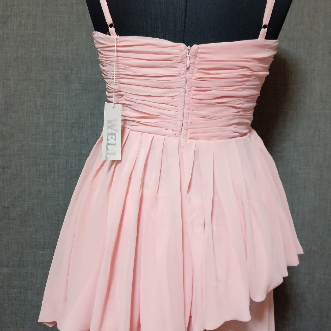 新品 S WELL キャバクラ ドレス ロング キャミソール ワンピース ピンク 5
