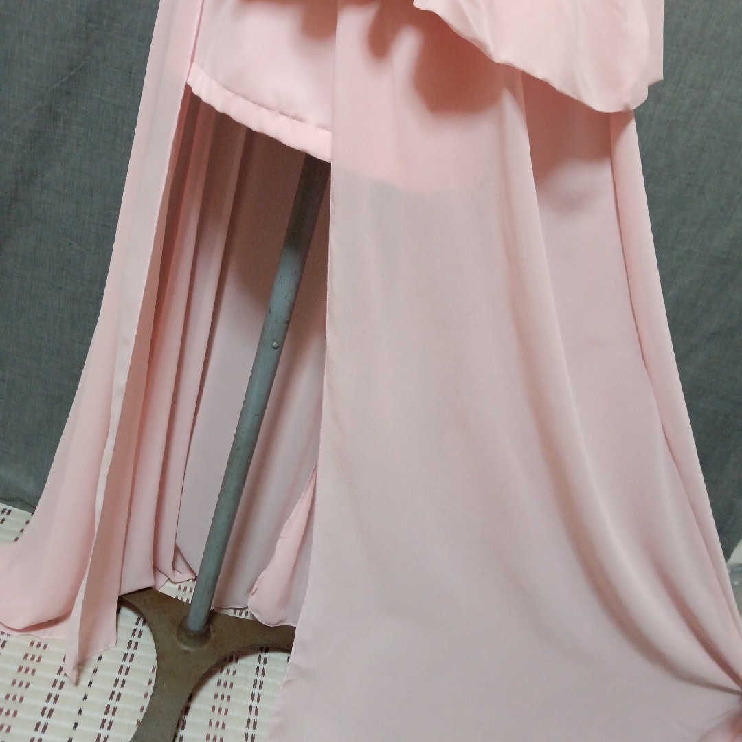 新品 S WELL キャバクラ ドレス ロング キャミソール ワンピース ピンク 4