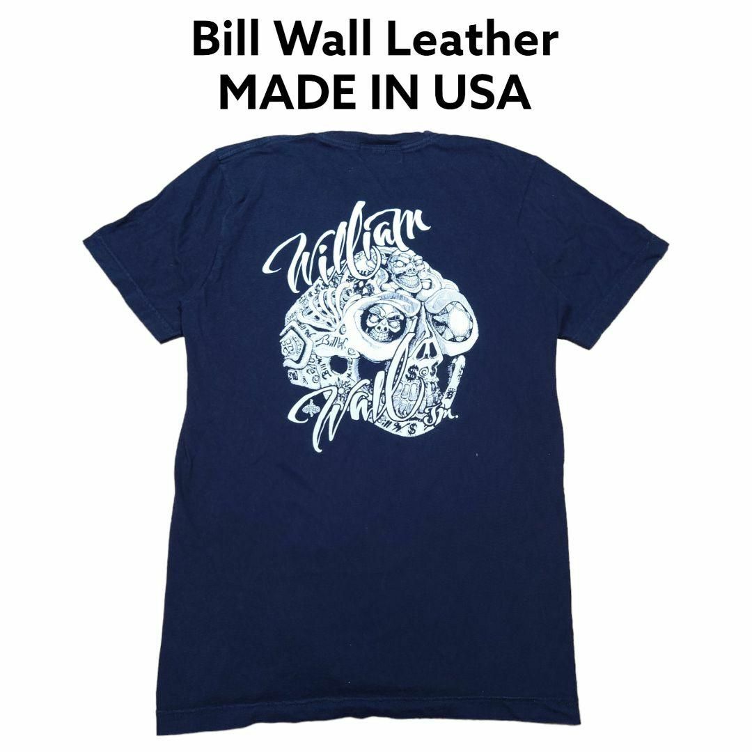 USA製　ビルウォールレザー　マスタースカル　ビックプリントTシャツ　BWL