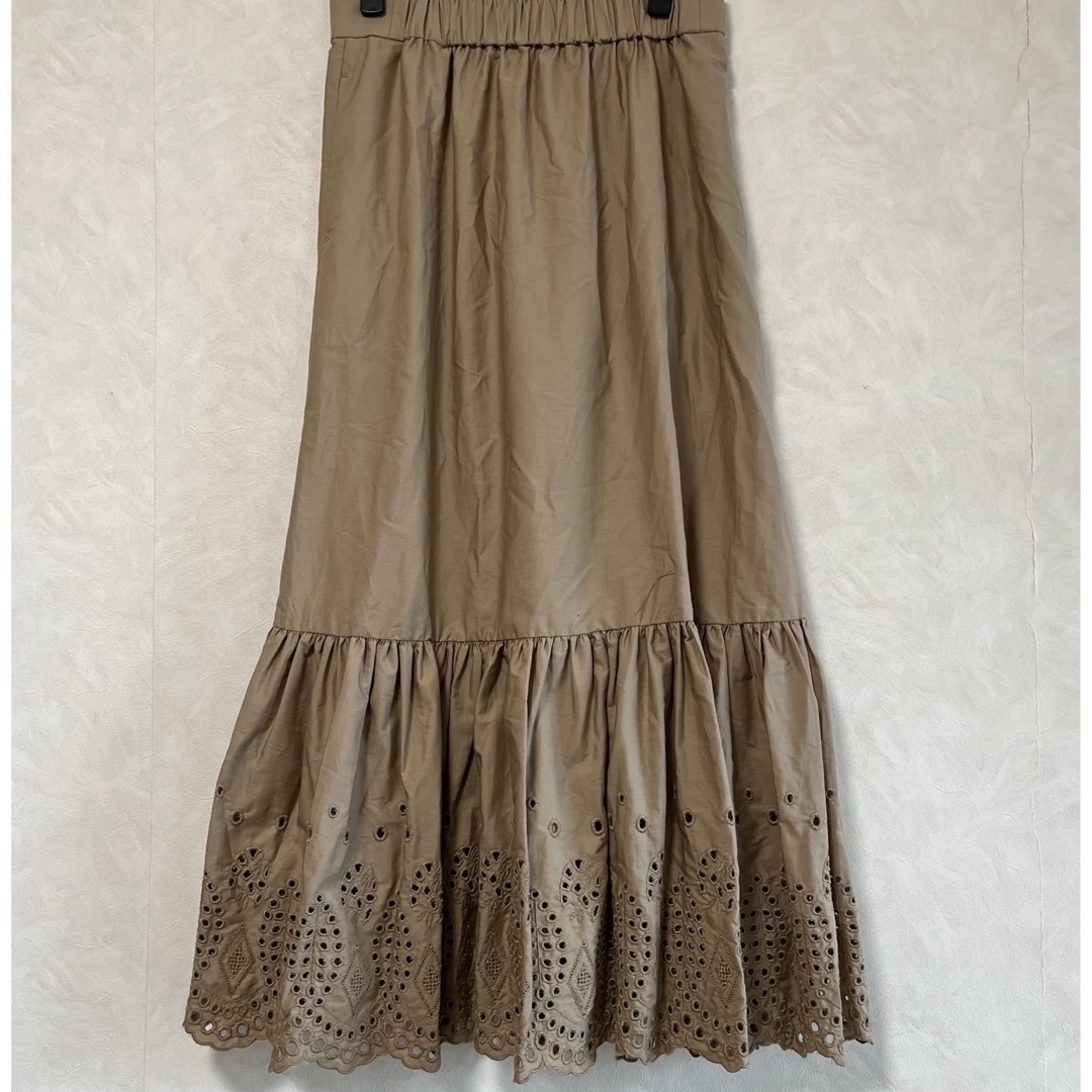 18700円Spick &Span IENA コットンエンブロイダリースカート