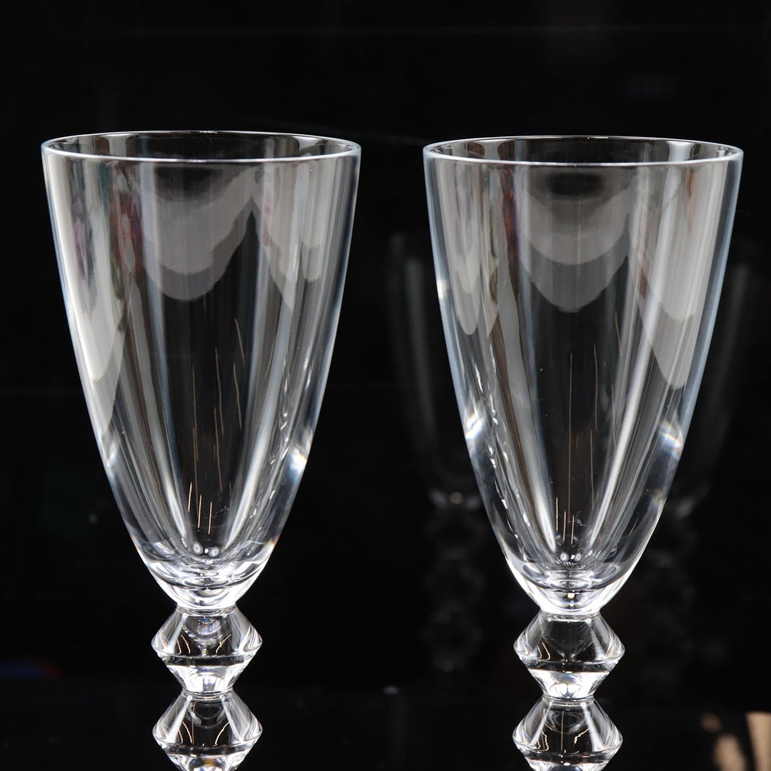 Baccarat】バカラ ベガ (VEGA) ワイングラス×2 18cm クリスタル _ 食器