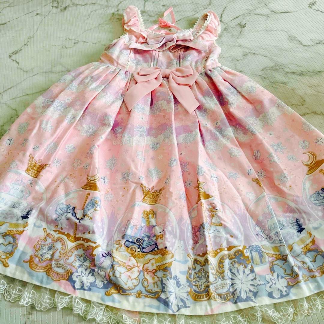 アンジェリックプリティ　angelic pretty ジャンパースカート　ピンク