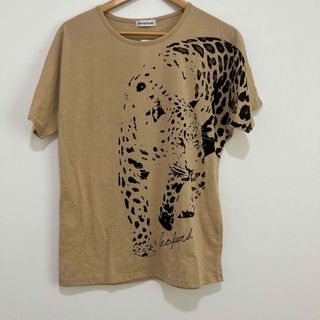 Tシャツ　ヒョウ　ベージュ(Tシャツ(半袖/袖なし))