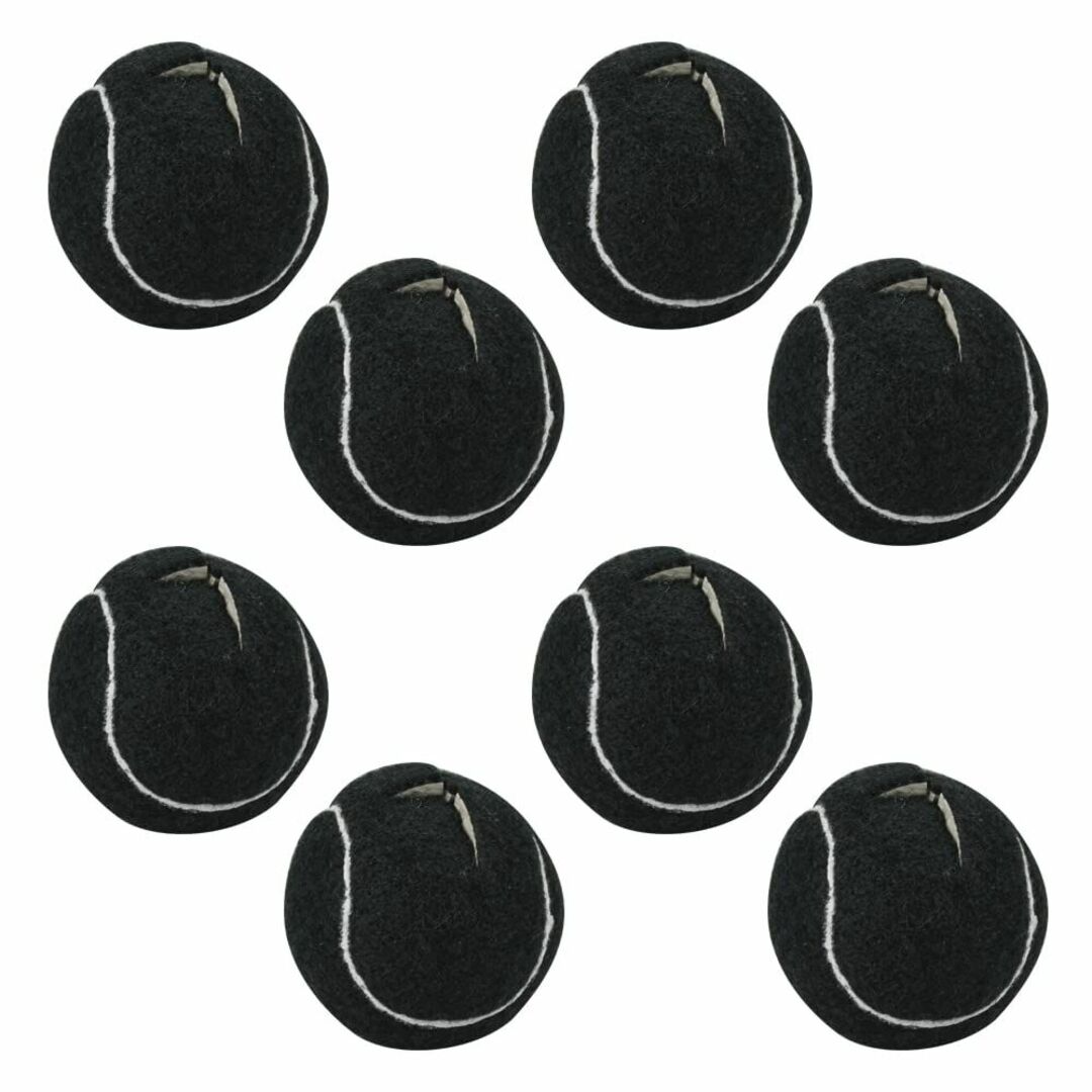 【色: ブラック】椅子脚カバー チェアソックス 8個セット ボール型 家具保護