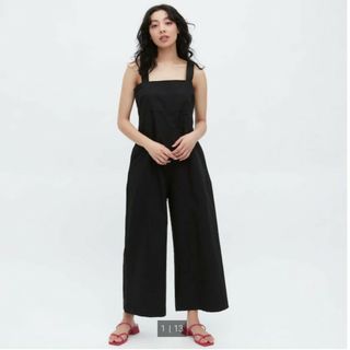 ユニクロ(UNIQLO)のユニクロ今季　リネンサロペット(その他)