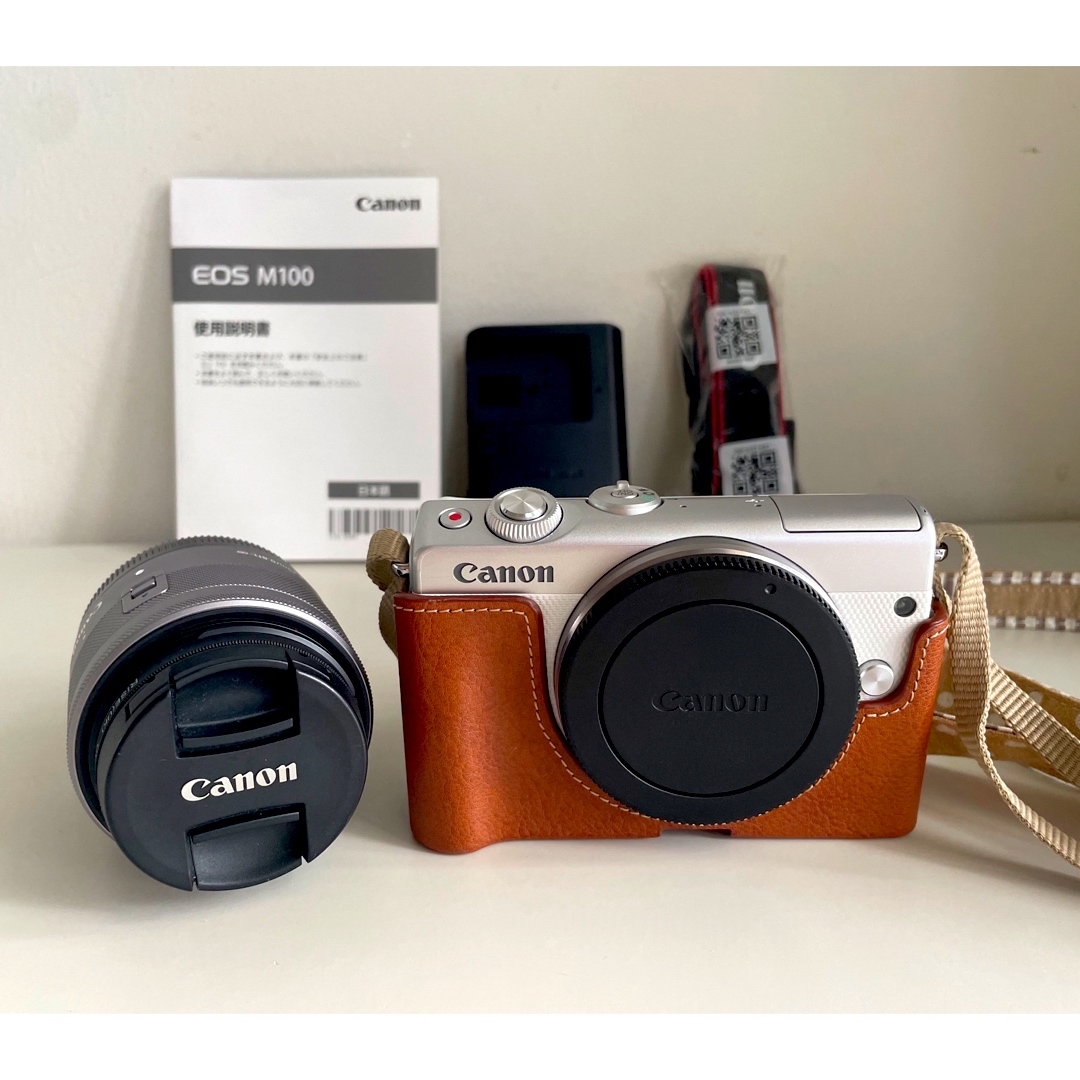 Canon - Canon EOS M100 WH レンズセットの通販 by kata kata.'s shop